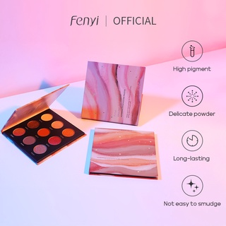 Fenyi อายแชโดว์พาเลท 9 สี เครื่องสําอางแต่งหน้า ติดทนนาน