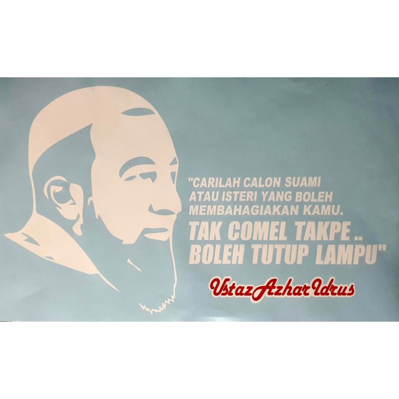 USTAZ AZHAR IDRUS สติ๊กเกอร์ตัด KORETA LORI CERMIN