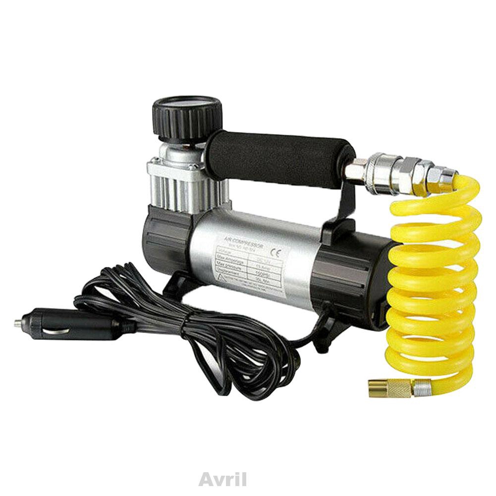 DC 12V Outdoor Pressure Bicycle 140 PSI Air Compressor Car Tire