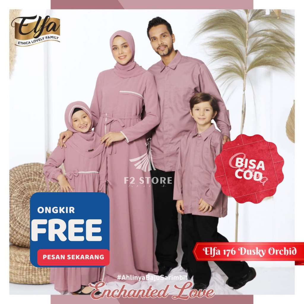 Original Ethica Muslimitbit Couple Fashion - Elfa 176 Dusky Orchid