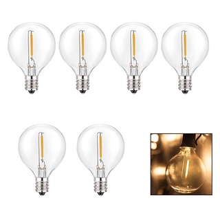 อะไหล่หลอดไฟแก้วพลังงานแสงอาทิตย์ G40 Bulb 3V E12 สําหรับไฟพลังงานแสงอาทิตย์