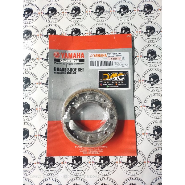รองเท้าเบรก ASSY / ผ้าเบรคหลัง Yamaha V75 V80 Alfa Sigma F1zr Jupiter YB100 RS100 RX100 RD90 RD100 Y