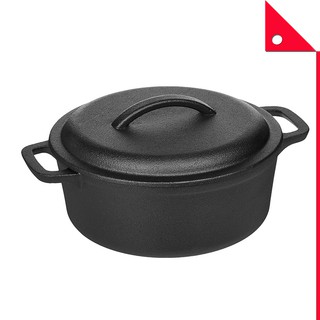 AmazonBasics : AZBKA2QT* หม้ออบเหล็ก  Pre-Seasoned Cast Iron Dutch Oven