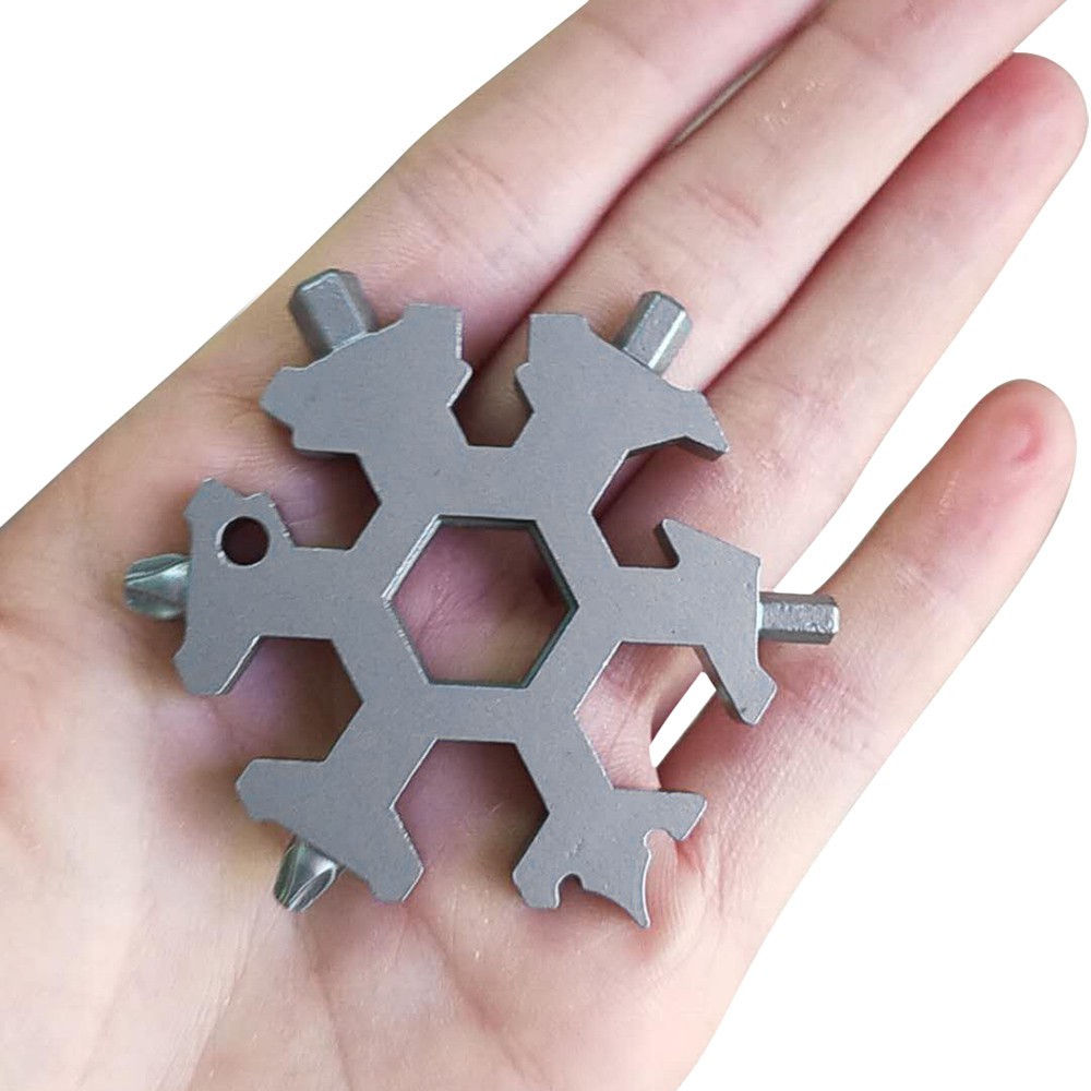 19in1 Multi-tool Wrenches Combination Compact Portable Outdoor Snowflake