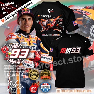 เสื้อยืด พิมพ์ลาย Marc Marquez MM93 Repsol Honda Racing Team Motorsport ขนาดใหญ่ 4XL 5XL