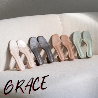 Code : GESD7J  ลดทันที 65.- เมื่อซื้อครบ 500.- รองเท้าแฟชั่น GRACE สูง 1 นิ้ว