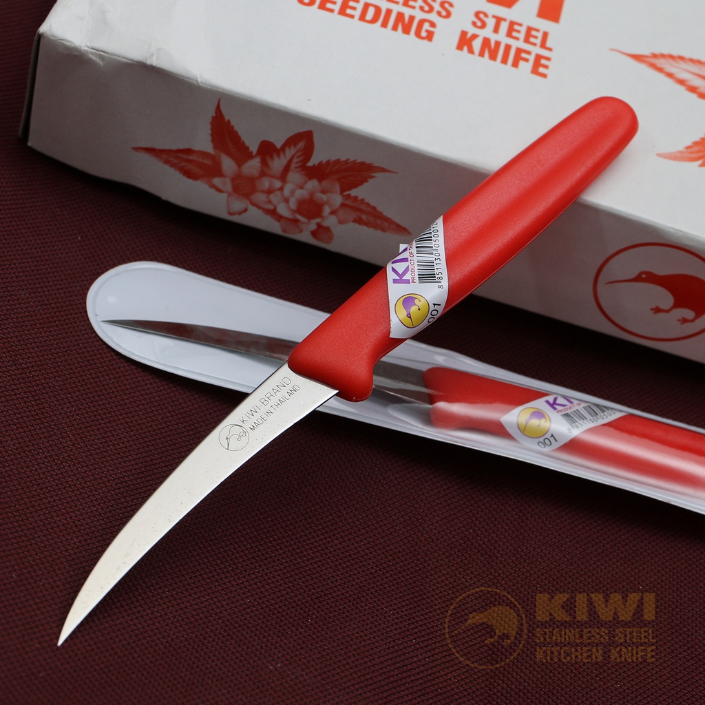มีดทำครัว KIWI(กีวี่) #001 ของแท้ มีดผ่า มีดแกะสลัก คว้าน ด้ามพลาสติก  คมที่สุด ราคา ถูกที่สุด ดีลบีเคเค แกลเลอรีภาพที่ 6
