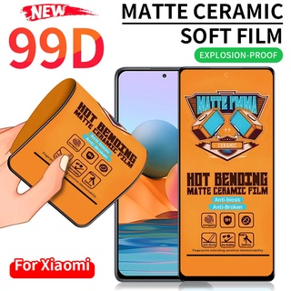 PMMA เต็มจอ ฟิล์มเซรามิคแบบด้าน Xiaomi Mi 11 Lite 9T 10T Poco X3 NFC F3 M3 Redmi Note 7 8 9 10 Pro 10s 9s 9A 9C