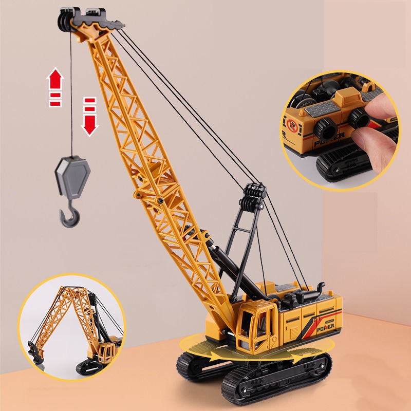 โมเดลรถเครน รถขุด รถตัก รถโฟล์คลิทฟ์ สามารถเล่นได้สมจริง ปรับยกขึ้น-ลงได้ โมเดลรถก่อสร้าง 8808 # 8807PP # 8881 # 863 #