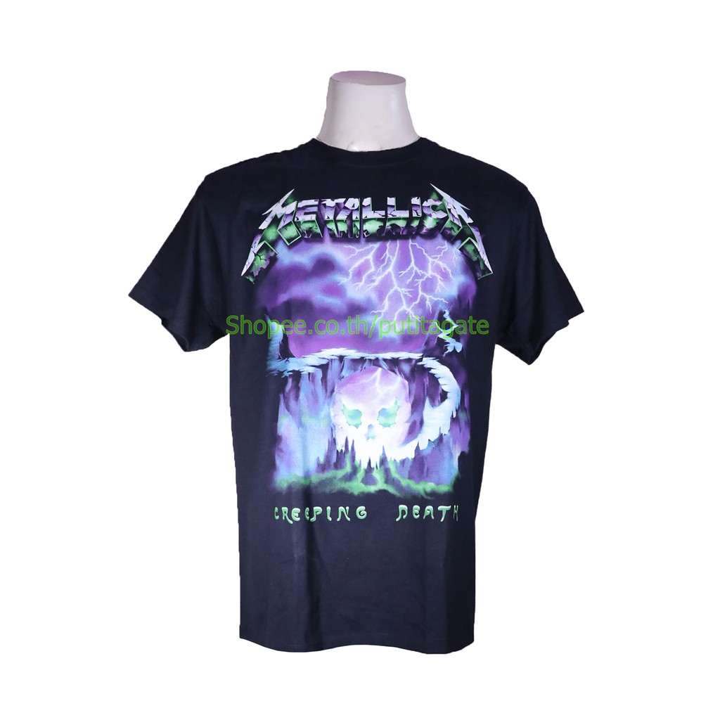 เสื้อวง Metallica เสื้อไซส์ยุโรป เมทัลลิกา PTA1729 เสื้อวงดนตรีต่าง ...