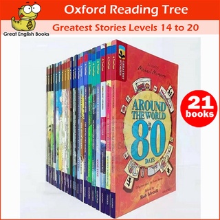 พร้อมส่ง หนังสือเด็กภาษาอังกฤษ OXFORD READING TREE : TREETOPS GREATEST STORIES   Level 14 - 20   :    21 books