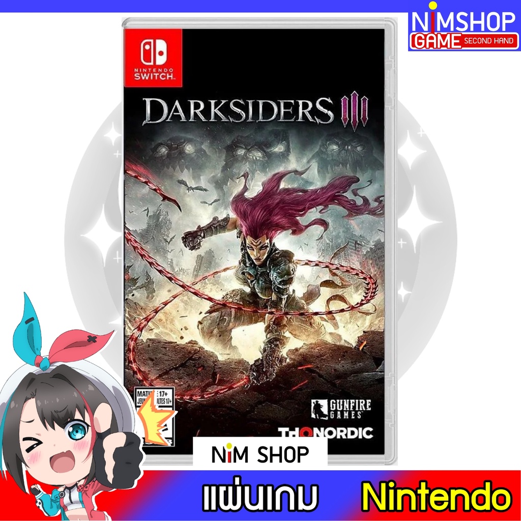 (มือ1)(มือ2)Nintendo Switch : Darksiders 3 III แผ่นเกม มือสอง สภาพดี