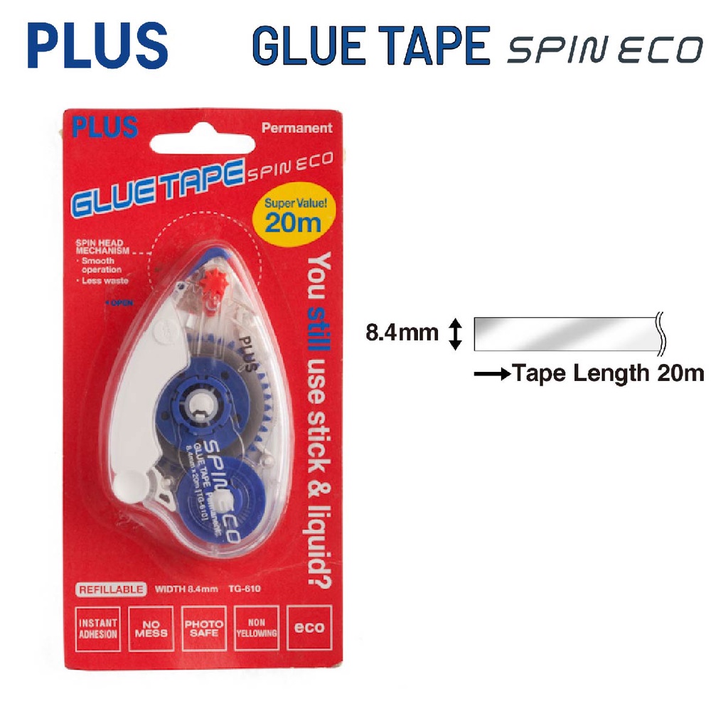 PLUSSpin Eco Glue Tape TG-610