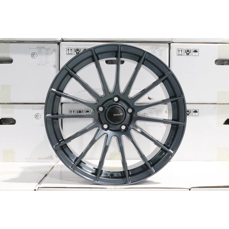 ล้อแม็กใหม่ Rs05RR - ขอบ18 ล้อเบา - งานAAA - ( 18 x 5 รู 114 ) หน้ากว้าง 9 x 9 ET35 - สี เทากัน