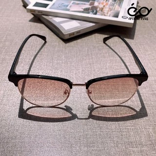 Optical Plus แว่นสายตายาว Glasses เลนส์สีชา แว่นตากันแดด กรอบแว่นสายตา 5206LensTea