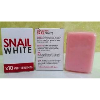 สบู่ SNAIL WHITE X10 ACNE &amp; WHITENING สีเขียว