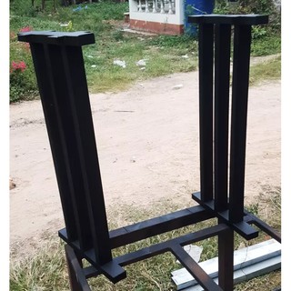 MPT Steel MPT-119 ขาโต๊ะ ขาเหล็กทำโต๊ะ รุ่นเลขสามโมเดลระแนง ขนาด30cmxส70cm สีดำด้าน(1คู่ ) ทำจากเหล็กกัลวาไนท์