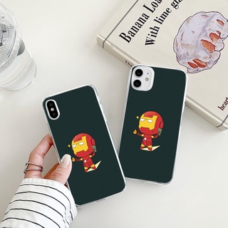 cartoon iron Man เคสไอโฟน 14 pro Marvel 8พลัส 7 8 Plus Se 2020 เคส X Xr Xs Max tpu cover iPhone 13 12 11 promax case