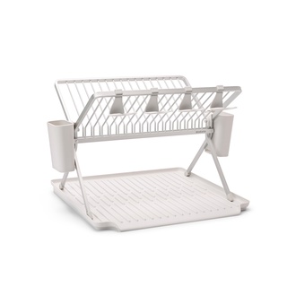 Brabantia ชั้นวางจานพับเก็บได้ รุ่น Brabantia Foldable Dish Drying Rack Large - Light Grey