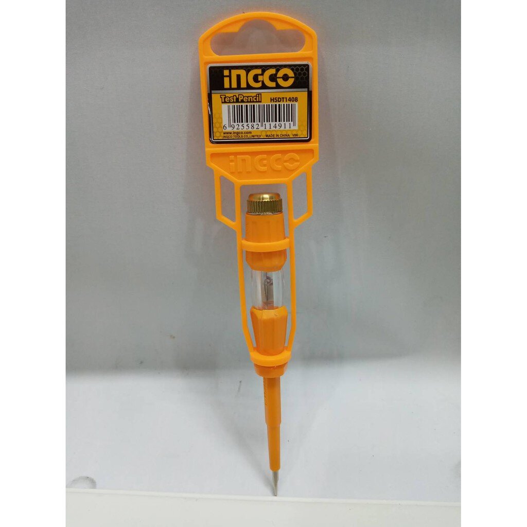 INGCO HSDT1408 ปากกาลองไฟ ปากกาเช็คไฟ ไขควงเช็คไฟ ไขควงลองไฟ ไขควงเช็กไฟ รุ่น HSDT1408 100-500 โวลต์