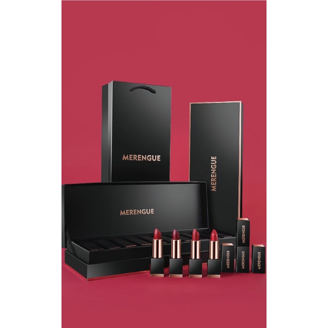 WINE 10*lip gloss MERENGUE Lipstick Set Gift Box 10pcs Big Brand