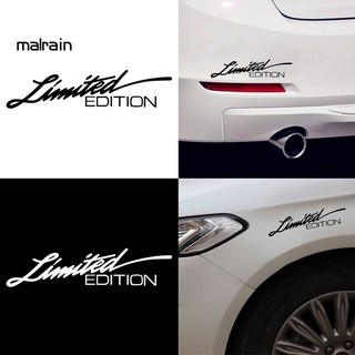 Mal Limited Edition สติกเกอร์ตัวอักษร สําหรับติดตกแต่งรถยนต์