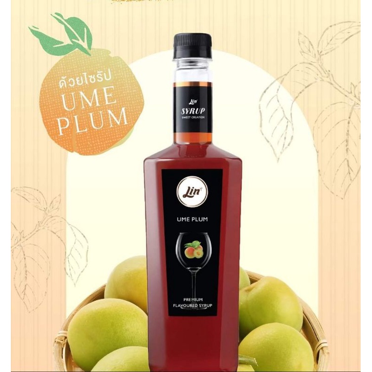 UME PLUM SYRUP ลินไซรัปอุเมะ ลินไซรัปบ๊วยญี่ปุ่น 750ml