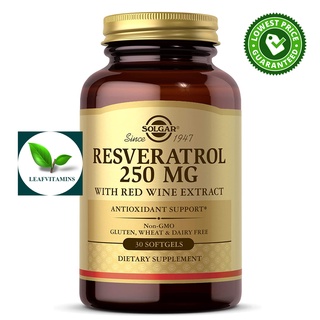 Solgar Resveratrol 250 mg with Red wine Extract / 30 Softgels