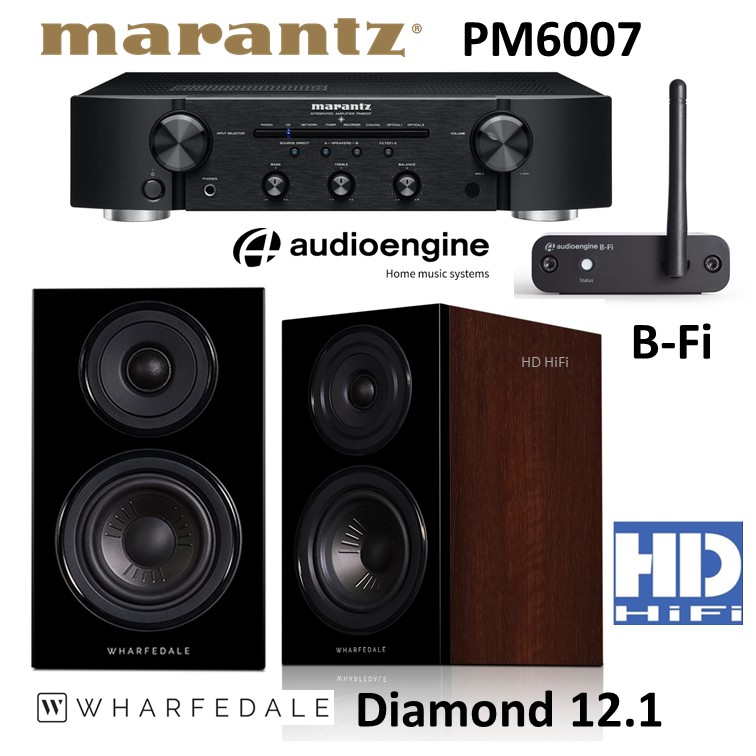 Marantz PM6007+Wharfedale Diamond12.1+AudioEngine B-Fi