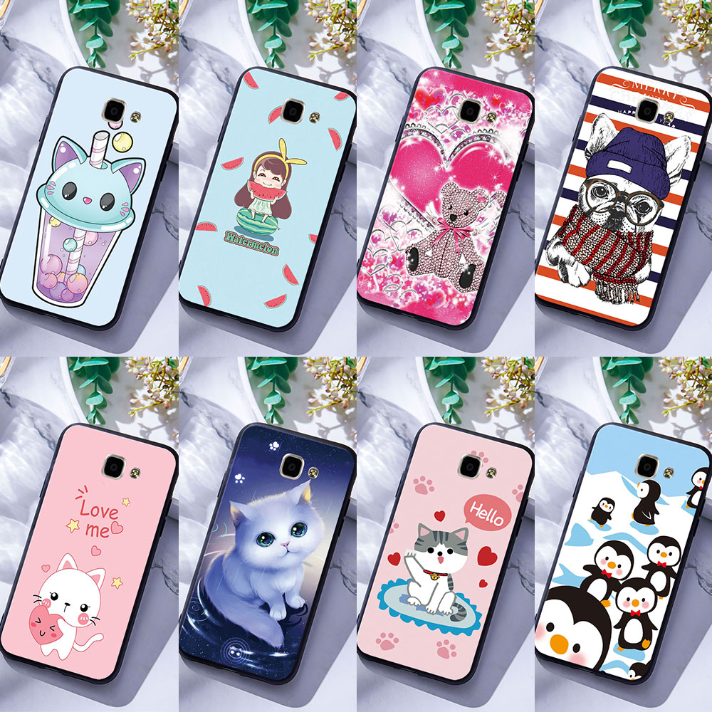 เคสโทรศัพท์มือถือ ลายการ์ตูนสัตว์เลี้ยง สำหรับ Samsung Galaxy A5 A7 2015 2016 2017