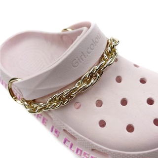 CROCS เครื่องประดับ จี้ดอกไม้ สีทอง แฟชั่นสําหรับผู้หญิง