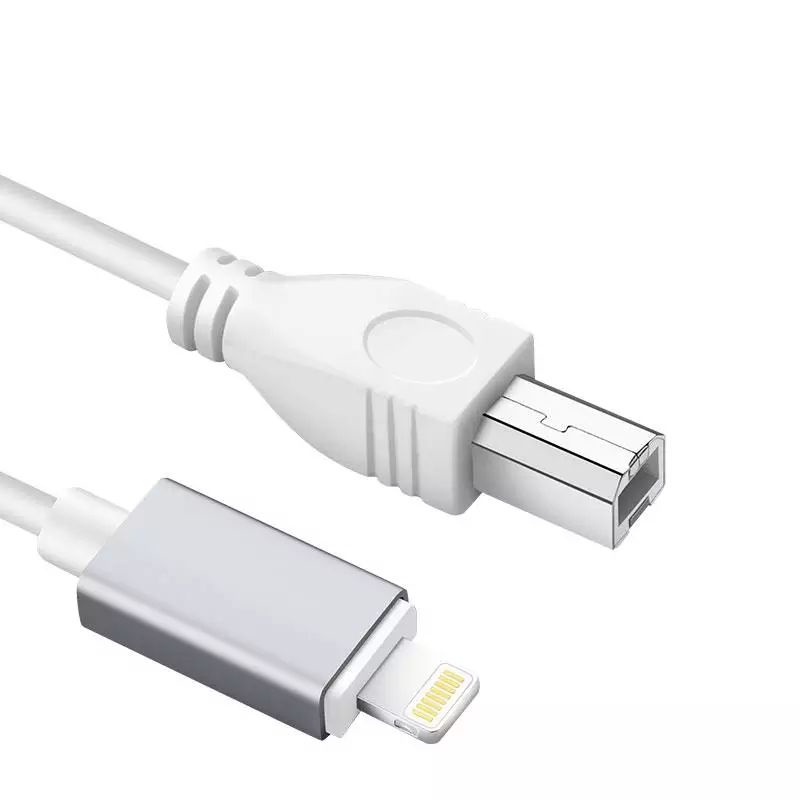 1M 8Pin อะแดปเตอร์ USB Type B Adapter OTG ชาย-ชายสำหรับ iPhone iPad อิเล็กทรอนิกส์ดนตรีเครื่องเสียงอินเทอร์เฟซ