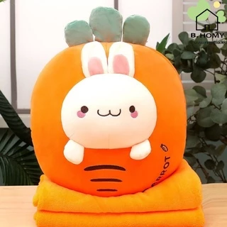หมอนผ้าห่มน่ารัก ตุ๊กตาหมอนซุกมือ ราคาถูกที่สุด ลายน่ารัก หมา หมี ก้นนุ่มนิ่ม น่ากอด น่าซื้อ B.HOMY