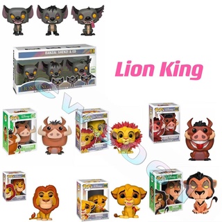 Funko POP ฟิกเกอร์ไวนิล รูป Disney Lion King Wave 2: Mufasa Simba Pumbaa Scar 3 แพ็ค