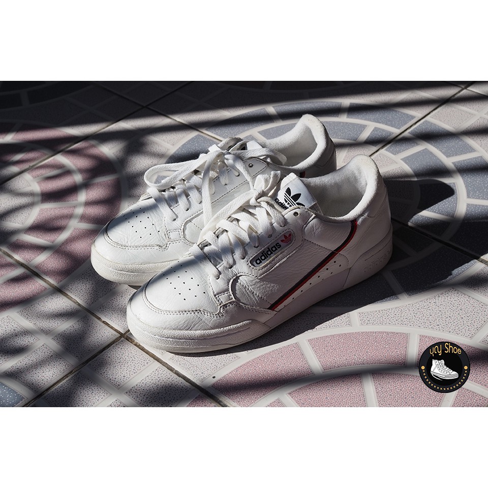 👟 Adidas Continental 80 สีขาว Size : 7.5 us. 25.5 cm. 40 eur.👟