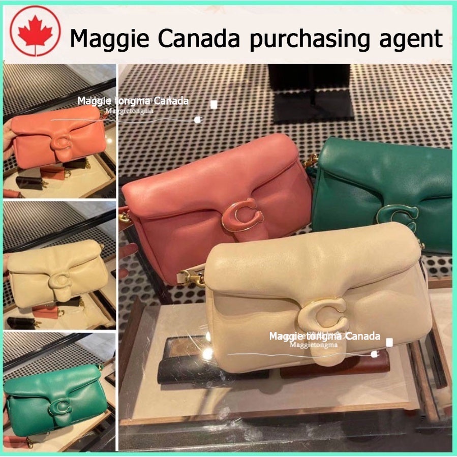 #Maggie Canada# ของแท้ 100%   Coach กระเป๋าสะพายข้างผู้หญิงใบเล็กกระเป๋าถือรูปหมอน C0772