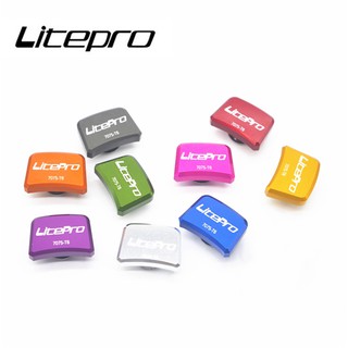 Litepro สกรูข้อเหวี่ยงจานหน้า อะลูมิเนียมอัลลอย ทรงสี่เหลี่ยม 412 สําหรับรถจักรยานแบบพับ 5 ชิ้น ต่อแพ็ค