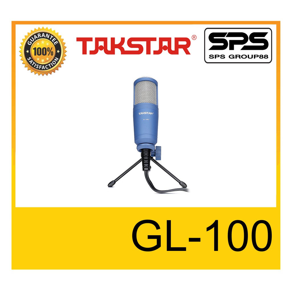 ใหม่ล่าสุด ไมค์สตรีม PODCASTING ไลฟ์สด เรียนออนไลน์ WFH ไมค์อัดเสียง ไมค์USB รุ่น GL-100 ยี่ห้อ TAKS
