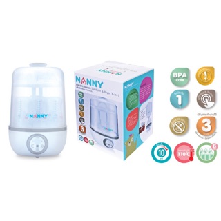 Nanny เครื่องนึ่งขวดนมอบแห้ง 3 in 1 NANNY