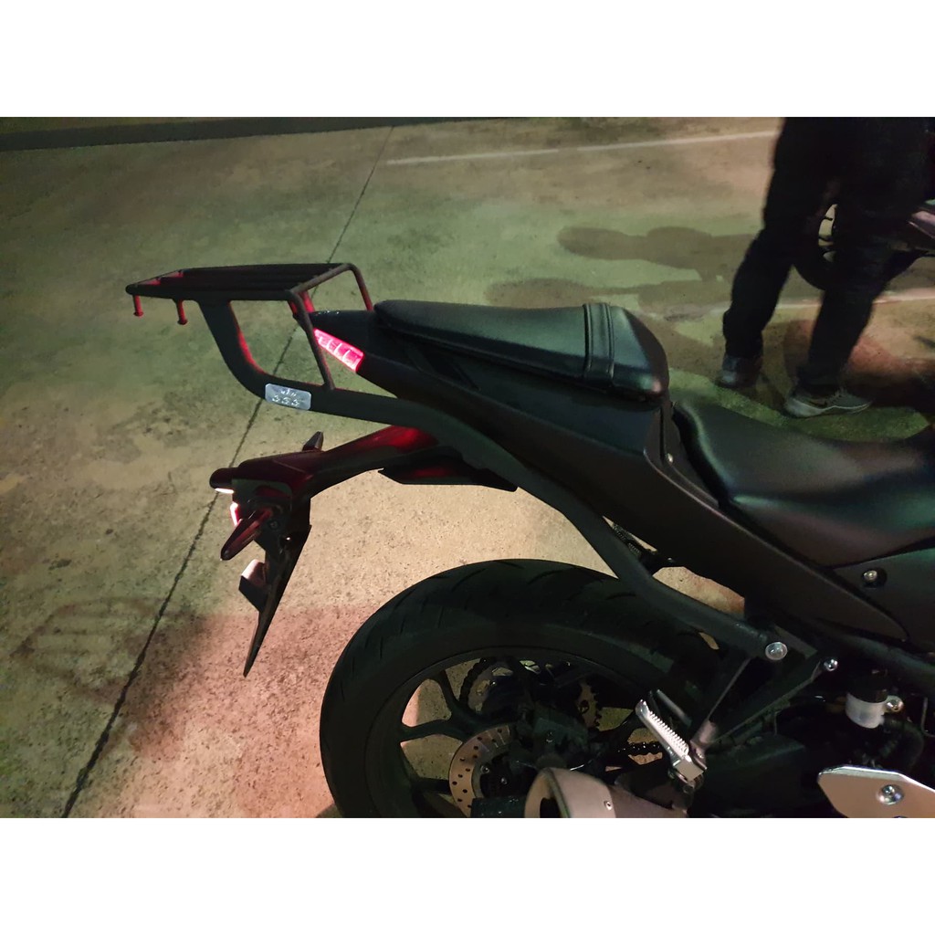 Rear Rack แร็คหลัง แร็คท้าย ตะแกรงท้าย ตะแกรงหลัง YAMAHA MT03 / R3  (2016-2024) เหล็กหนา 3 มม. แข็งแรง ตะแกรงหลัง ราคา ถูกที่สุด ดีลบีเคเค แกลเลอรีภาพที่ 6