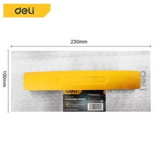 Deli เกรียง สแตนเลส เกียงขัดมัน เกรียงฉาบปูน เกรียงโป๊ว เกียงสี่เหลี่ยม230*100mm เกียงสี่เหลี่ยมขัดมัน Plastering trowel