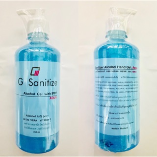 เจลแอลกอฮอล์ล้างมือ แอลกอฮอล์ 75% 🎉G SANITIZE SANITIZER ALCOHOL HAND GEL AQUA🎉  👍