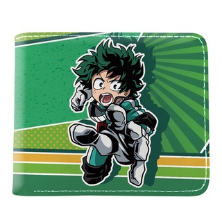 กระเป๋าสตางค์ลําลอง หนัง Pu ลายการ์ตูน My Hero Academia Midoriya Izuku เหมาะกับของขวัญ สําหรับเด็กผู้ชาย และผู้หญิง