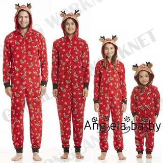 GBH-Christmas Striped Pyjamas Matching Family Nightwear ผู้ใหญ่แม่ / พ่อ / เด็ก / เด็ก