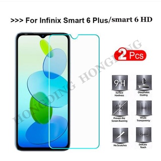 ฟิล์มกระจกนิรภัยกันรอยหน้าจอ 9H สําหรับสมาร์ทโฟน Infinix Smart 6 Plus Infinix Smart 6 Plus 2 ชิ้น