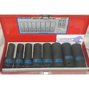 ชุด บล็อกลม ขนาด 1/2 (4หุน)  KINGTONY [ คิงโทนี่ ]IMPACT SOCKET ยาว 4410MP8 Pcs. / Set. [ 12 – 23 ] ราคา ถูกที่สุด ดีลบีเคเค