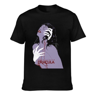 ผ้าฝ้ายคอกลมเสื้อยืด ผ้าฝ้าย พิมพ์ลายโปสเตอร์ภาพยนตร์ Dracula V40 สําหรับผู้ชายfrom S-4XL