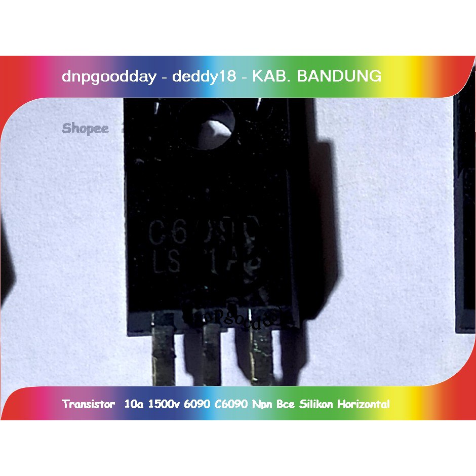ทรานซิสเตอร์ 10a 1500v 6090 C6090 Npn Bce ซิลิโคนแนวนอน