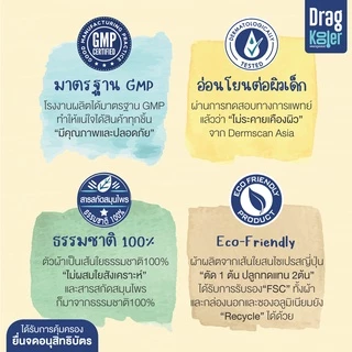 Dragkooler ผ้าเปียกผสมสมุนไพรสำหรับเช็ดตัวลดไข้เด็ก เซต 4 กล่อง