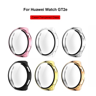 กรอบเคสป้องกันหน้าจอ แบบบางพิเศษ สําหรับ Huawei Watch GT 2E gt2e Smart Watch กระจกนิรภัย ฝาครอบป้องกันเต็มรูปแบบ กันชน